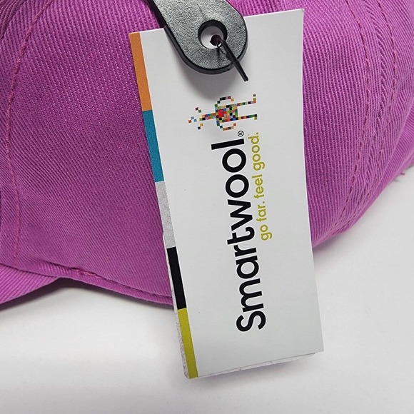 Smartwool Logo Ball Cap Festive Fuchsia Pink Cotton Adjustable New - Picture 8 of 13